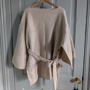 Lauren Manoogian Wool Belted Sweater